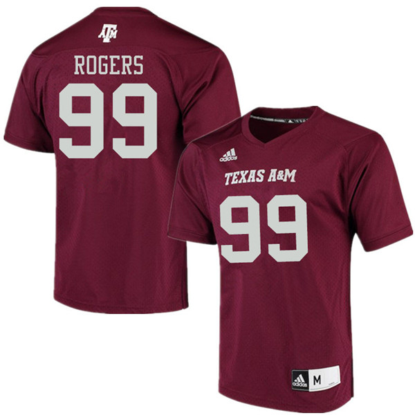 Men #99 Josh Rogers Texas Aggies College Football Jerseys Sale-Maroon Alumni Player Jersey - Click Image to Close